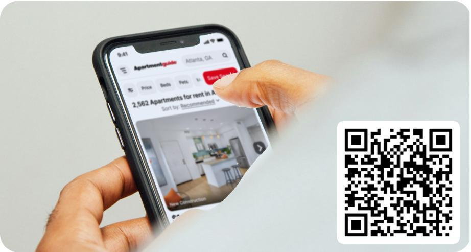 QR Code for the Apartment Guide app